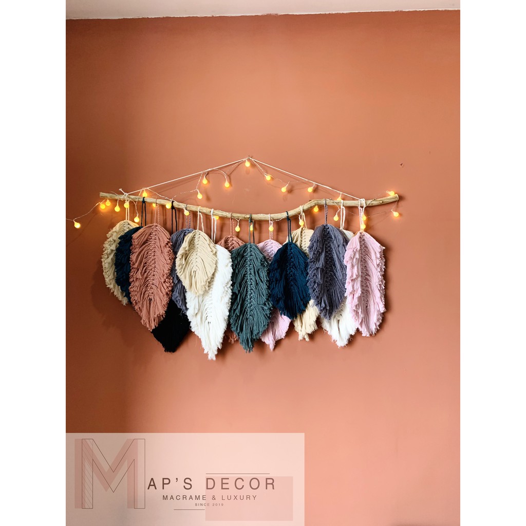 Rèm lá kích thước 1,2m macrame