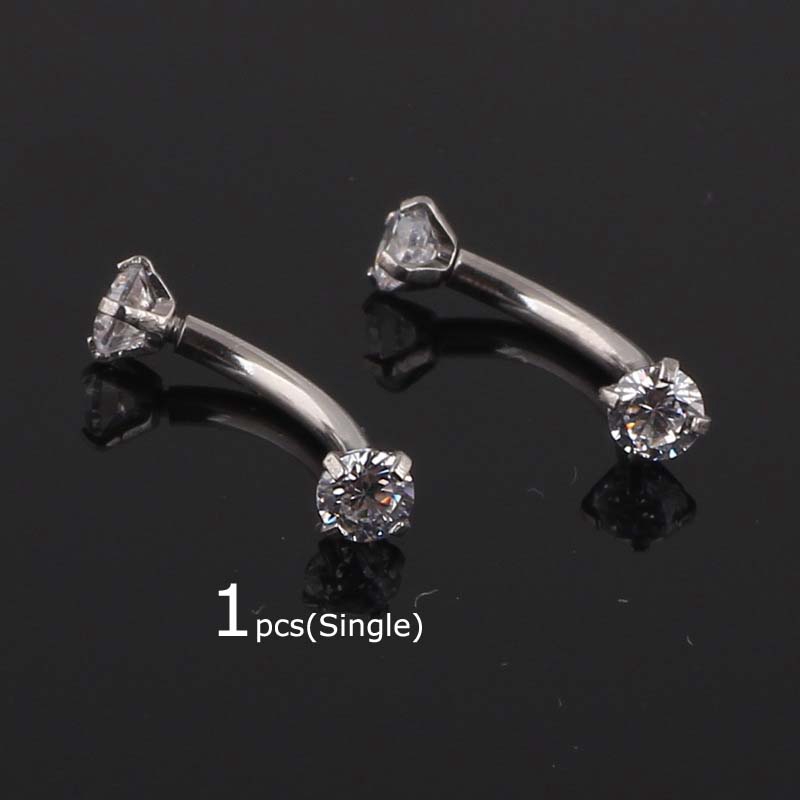 Khuyên xỏ vành tai bằng đá Zircon thời trang
