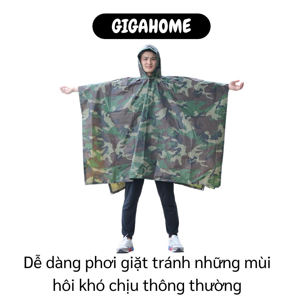 Áo Mưa GIGAHOME Áo Mưa Cánh Dơi Người Lớn Loại 1, Chất Dày Dặn, Chống Thấm Nước Tuyệt Đối 1.4m 3326