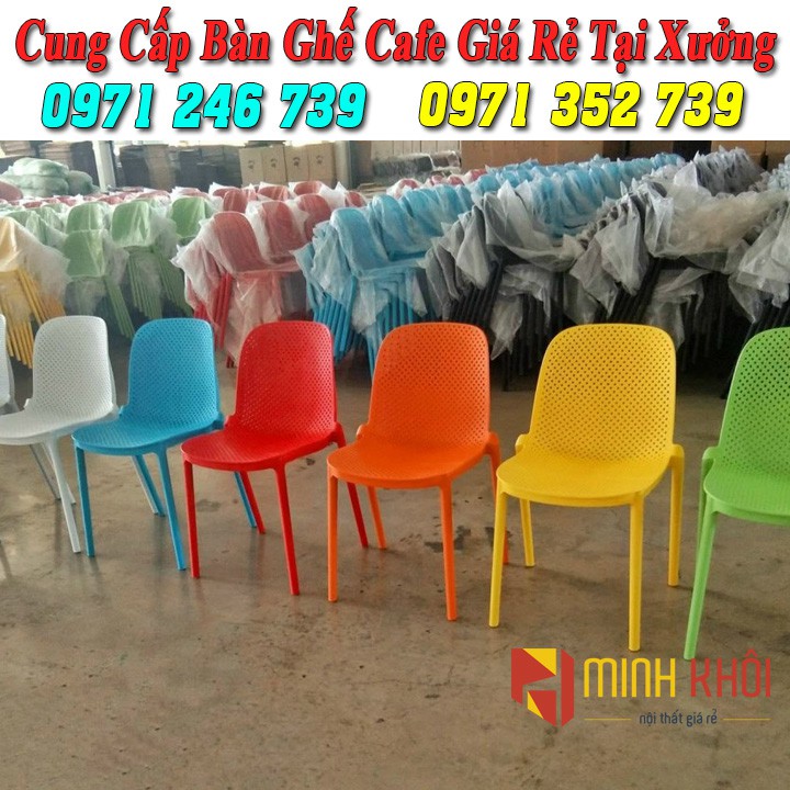 Ghế nhựa đúc nguyên khối cao cấp