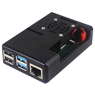 Vỏ bảo vệ bằng nhôm kèm quạt tản nhiệt cho raspberry pi 4b abs