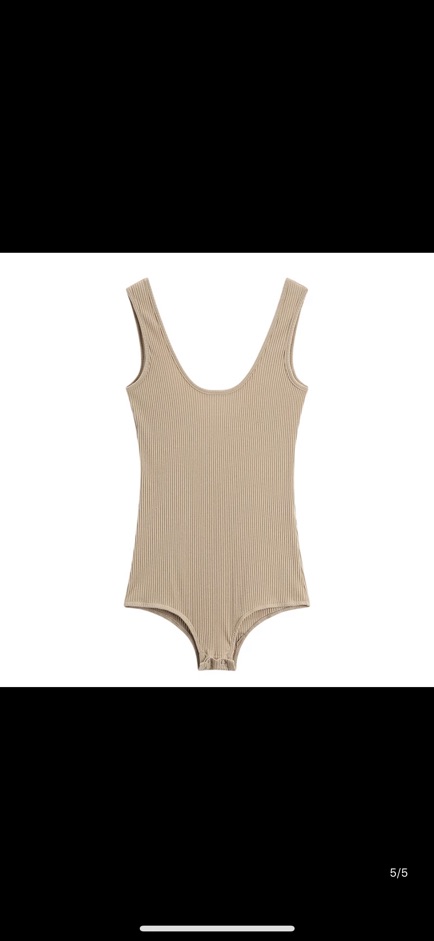 Áo bodysuit màu nude premium | BigBuy360 - bigbuy360.vn