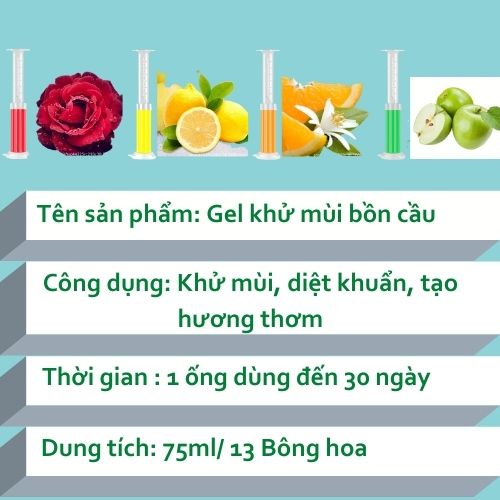 Gel Khử Mùi Diệt Khuẩn Bồn Cầu Hình Hoa Hương Thơm Dễ Chịu  Thơm Khử Mùi Toilet CHIPAO STORE