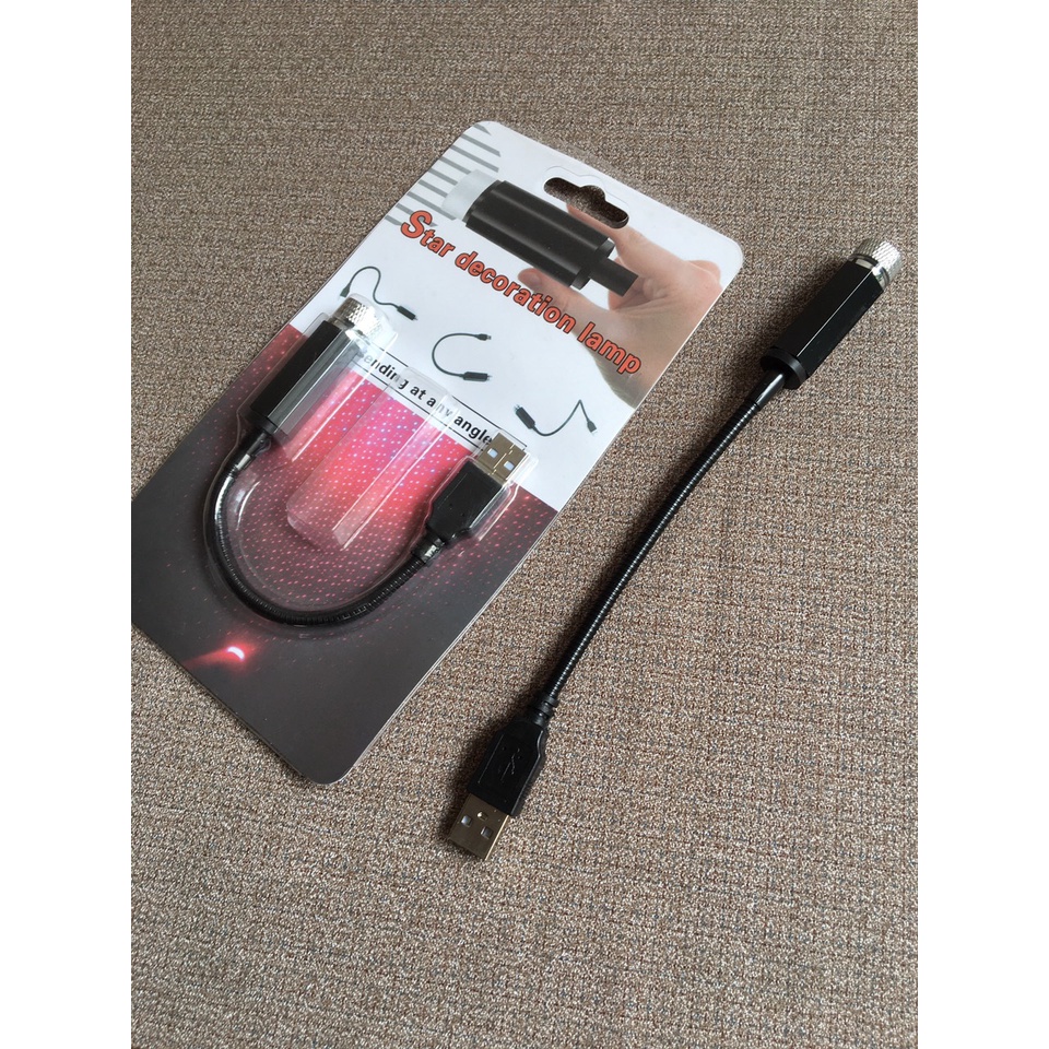 Đèn Led Chiếu Trần Xe Hơi Ô Tô Trần Nhà Cắm USB