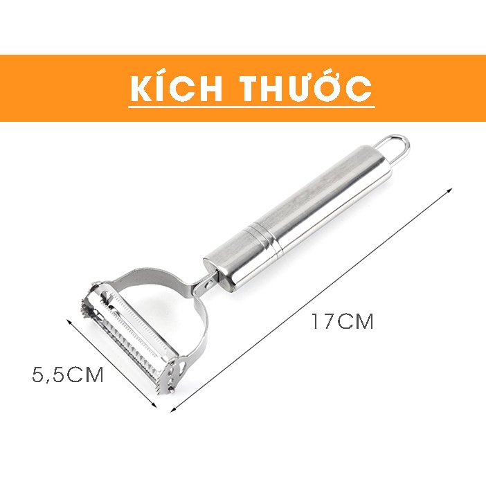 Nạo Củ Quả, Bào Sợi 2 In 1 Đa Năng Bằng Inox Không Gỉ Tiện Lợi