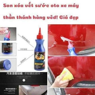Chai xóa vết xước ô tô xe máy.