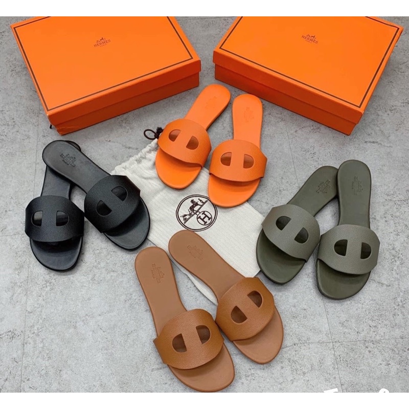 Dép lê Hm mũi lợn da mịn fullbox