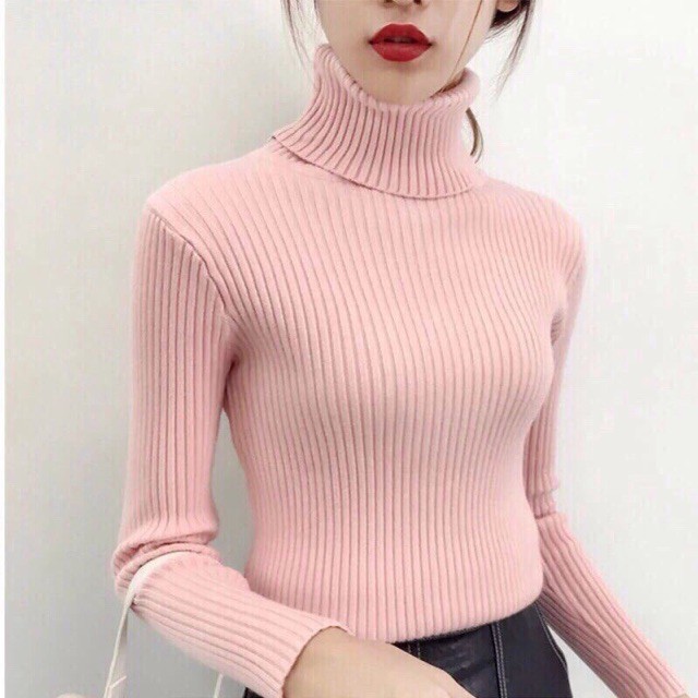 Áo len cổ lọ hàng quảng châu mềm mịn | BigBuy360 - bigbuy360.vn