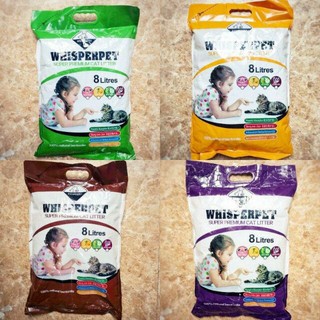 Cát vệ sinh cho mèo Catlike/WhisperPet siêu hút thấm gói 8L