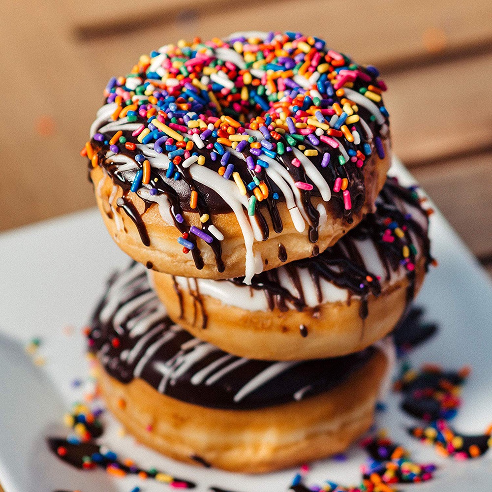 Khuôn Silicone Làm Bánh Donut DIY Chống Dính Tiện Lợi