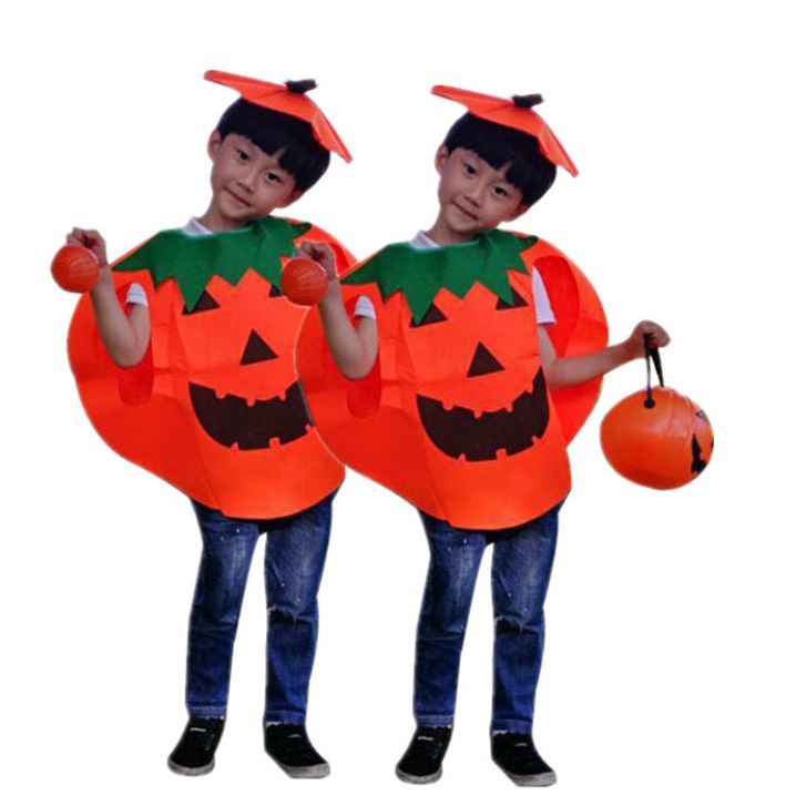 Bí ngô halloween - Bộ đồ hóa trang Halloween quả bí ngô cho bé 2-6 tuổi