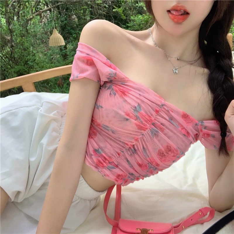 Áo Hai Dây Họa Tiết Hoa Thời Trang Cho Nữ