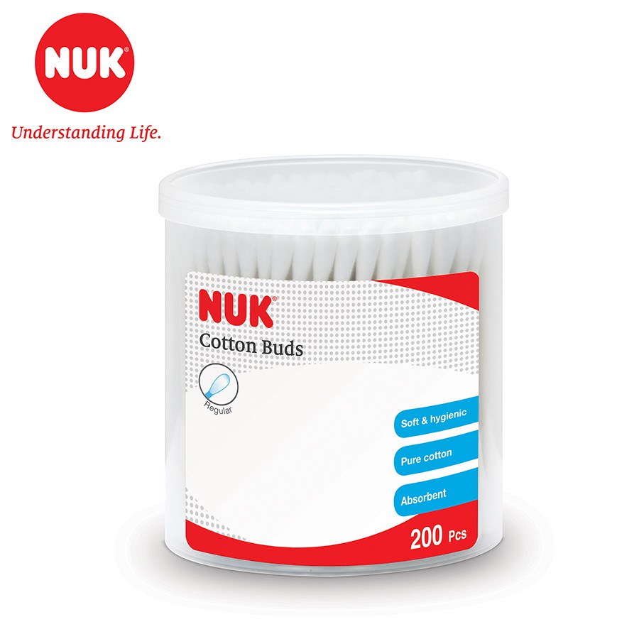 Tăm bông cotton NUK hộp 200c