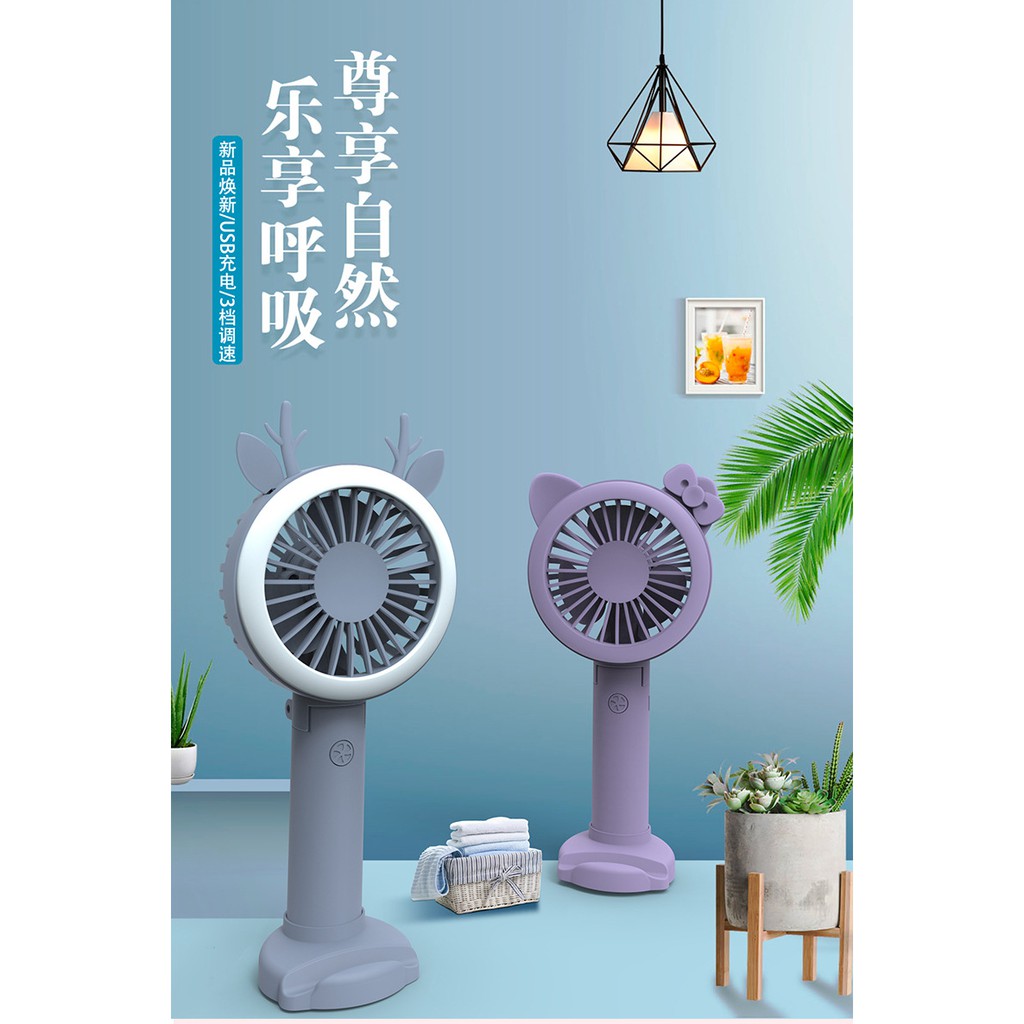 Quạt Điện Usb Cầm Tay Có Thể Gấp Lại Dễ Thương Tiện Dụng