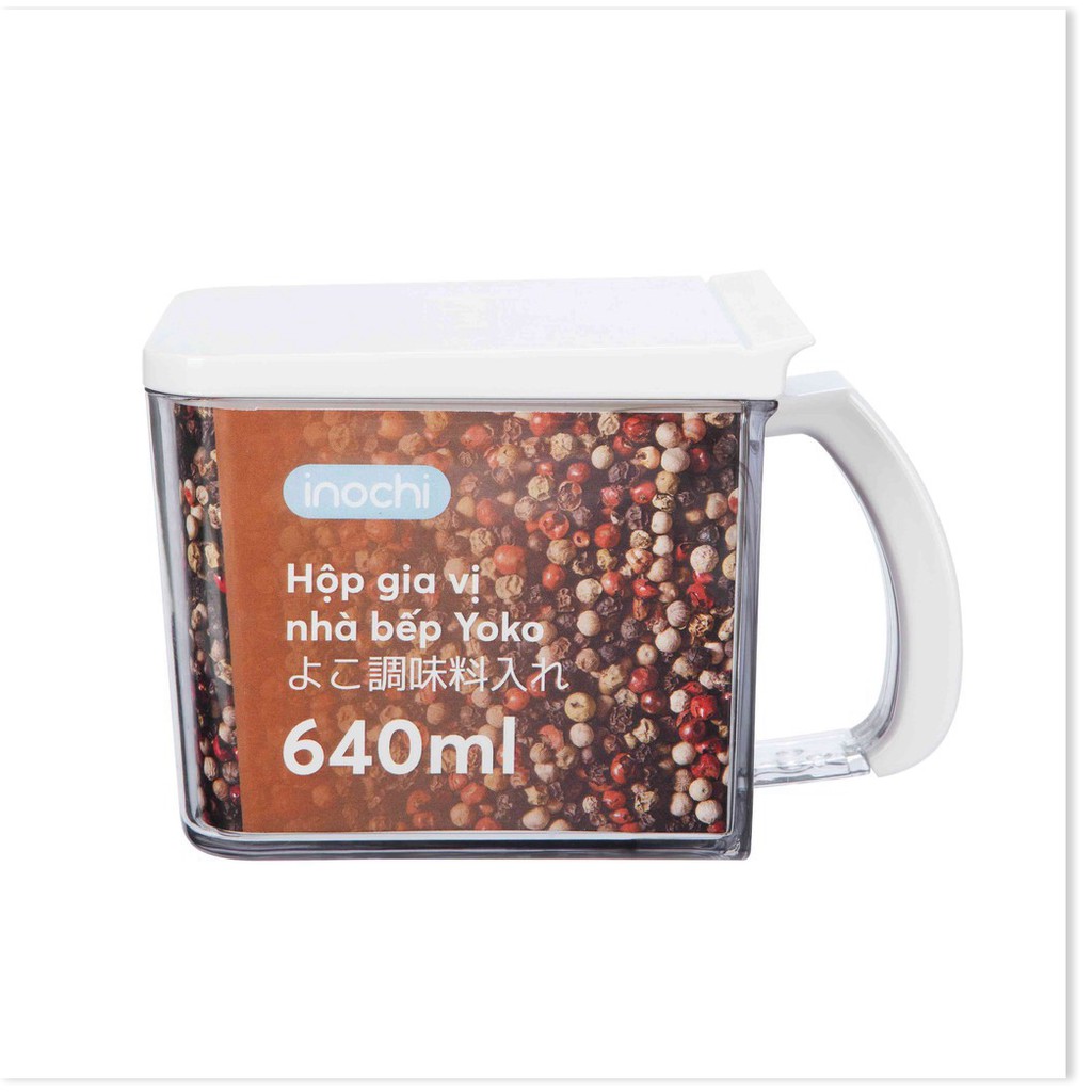 Hộp Gia Vị YoKo inochi,hũ đựng gia vị Nhật Bản Nhưa Cao Cấp Chắc Chắn Sang Trọng, Gọn Gàng, Kín, Dễ Lau Chùi
