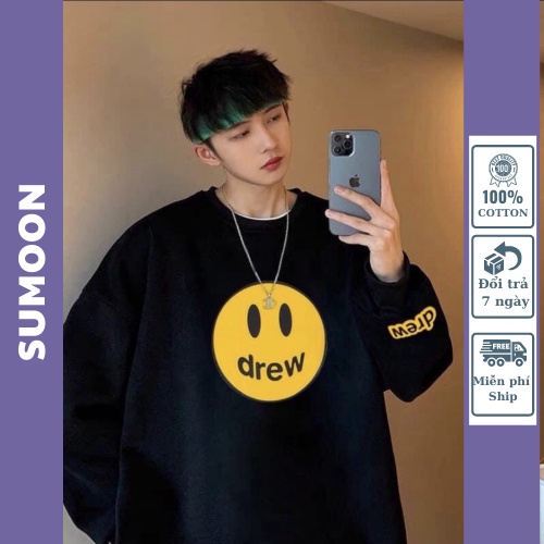 Áo sweater nỉ, Áo sweater  drew nam nữ form rộng dài tay unisex nam nữ  Nỉ Bông | BigBuy360 - bigbuy360.vn