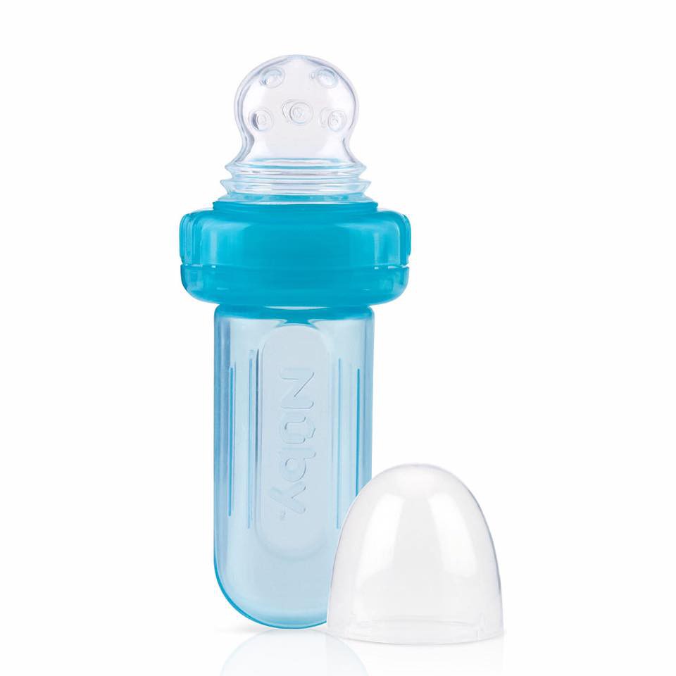 Bình Nhai Chống Hóc Silicone Nuby cao cấp