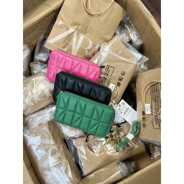 TÚI ZAR…A BEAD TRIM QUILTED CELL PHONE CASE