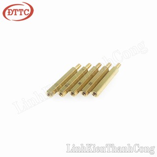 Bộ 10 Chiếc Cọc Đồng M3 30+6mm Đực-Cái