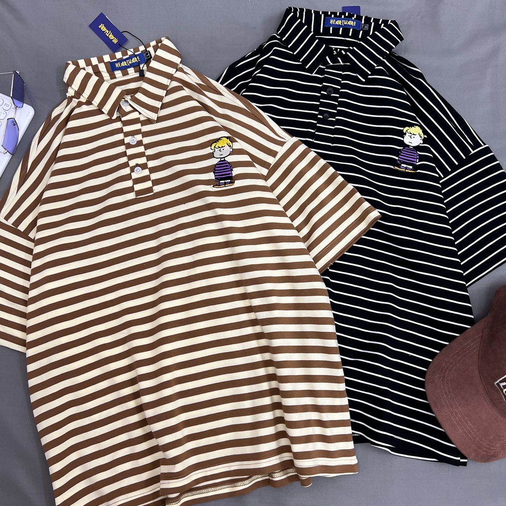 Áo thun polo tay lỡ MEANSTORE phông Unisex nam nữ tee oversize form rộng pull Ulzzang Hàn Quốc vải mềm