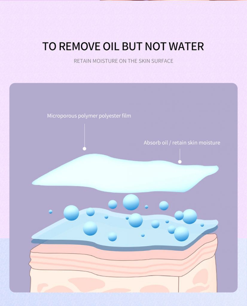 [Hàng mới về] Hộp 50 Tờ Giấy Thấm Dầu Hai Mặt Giúp Làm Sạch Da Mềm Mại | BigBuy360 - bigbuy360.vn