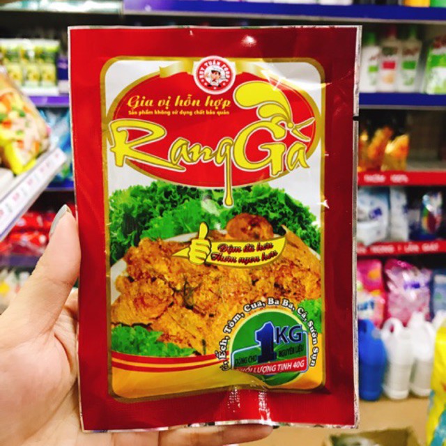 GIA VỊ HỖN HỢP RANG GÀ HUY TUẤN FOOD 40G