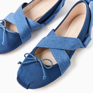 Giày Zara kiểu múa ballet cho bé