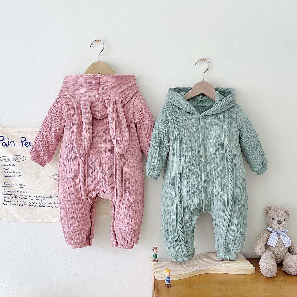 Sanlutoz Áo Sweater Dệt Kim Dày Dặn Giữ Ấm In Họa Tiết Thỏ Dễ Thương Thời Trang Mùa Đông Cho Bé