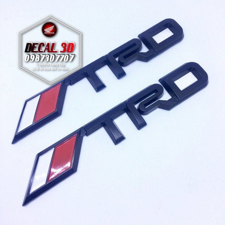 Tem logo chữ nổi TRD