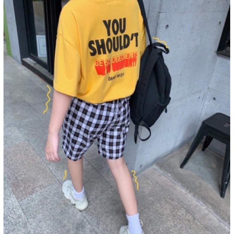 Áo Thun Unisex YOU SHOULD’T G494, Tay Lỡ Form Rộng