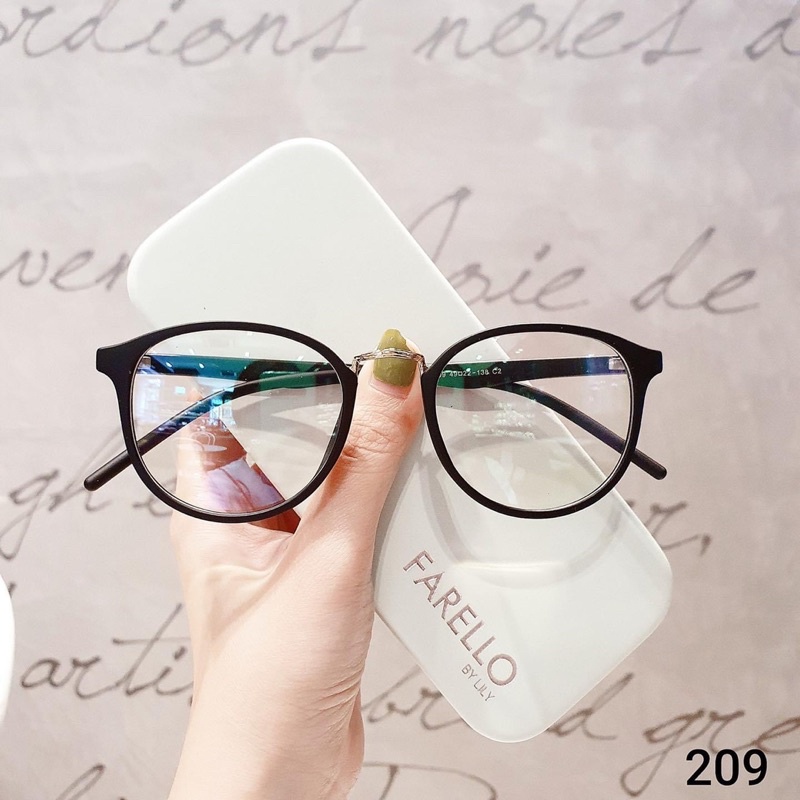 Mắt kính gọng dẻo hàn quốc 209 unisex nam nữ cute