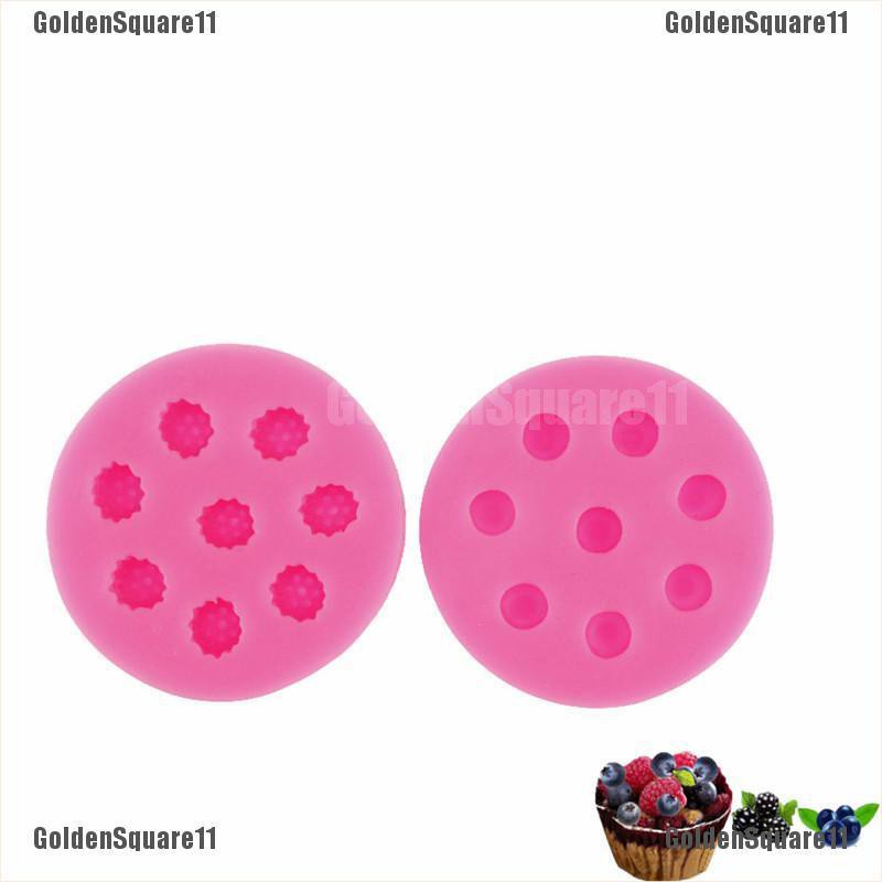 1 Khuôn Silicone Làm Bánh Kẹo Hình Quả Việt Quất 8 Lỗ