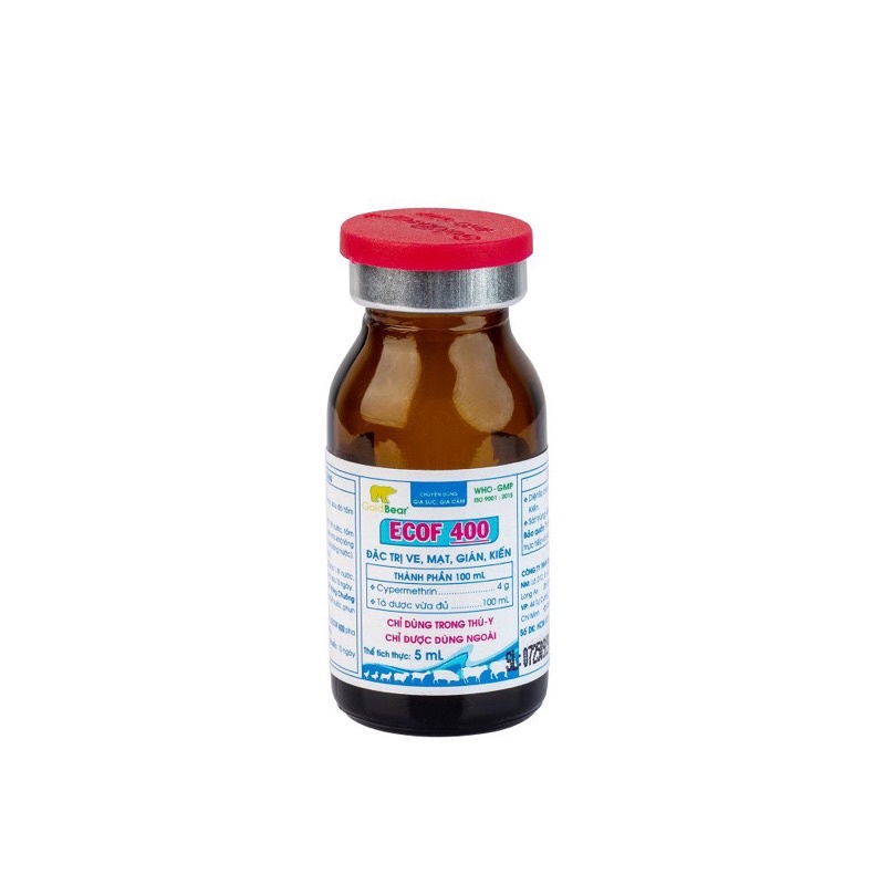 Thuố.C Tắm Ve, Rận 5ml.