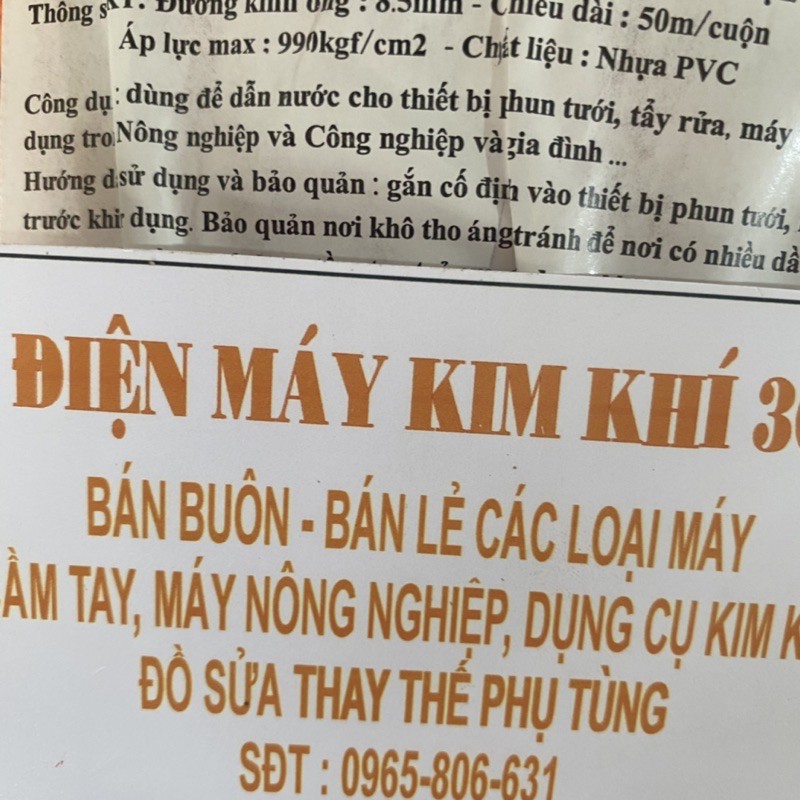 50 Mét Dây Rửa Xe Áp Lực Cao Chịu Được 950kgf/cm2 - Dây Rửa Xe Đầu Kéo Dây Curoa