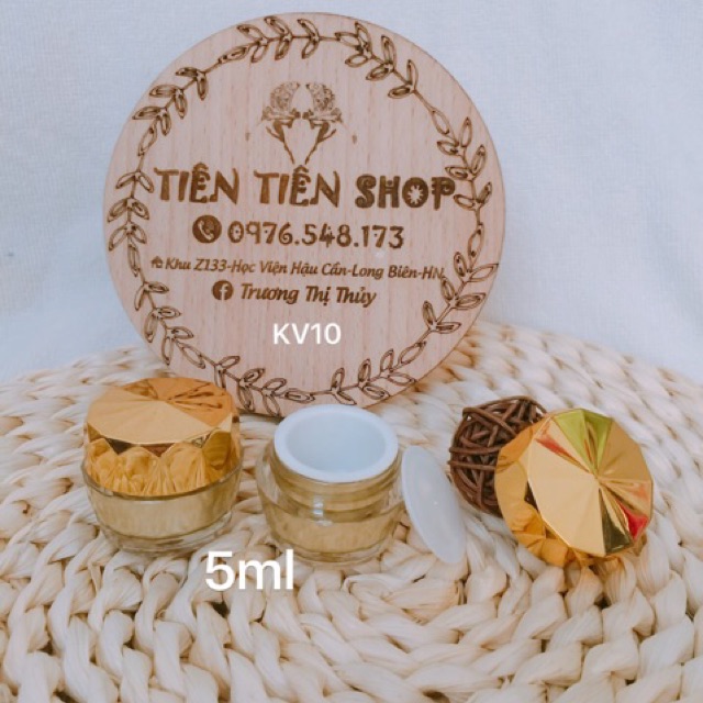 Hũ nhựa khía vàng 5ml