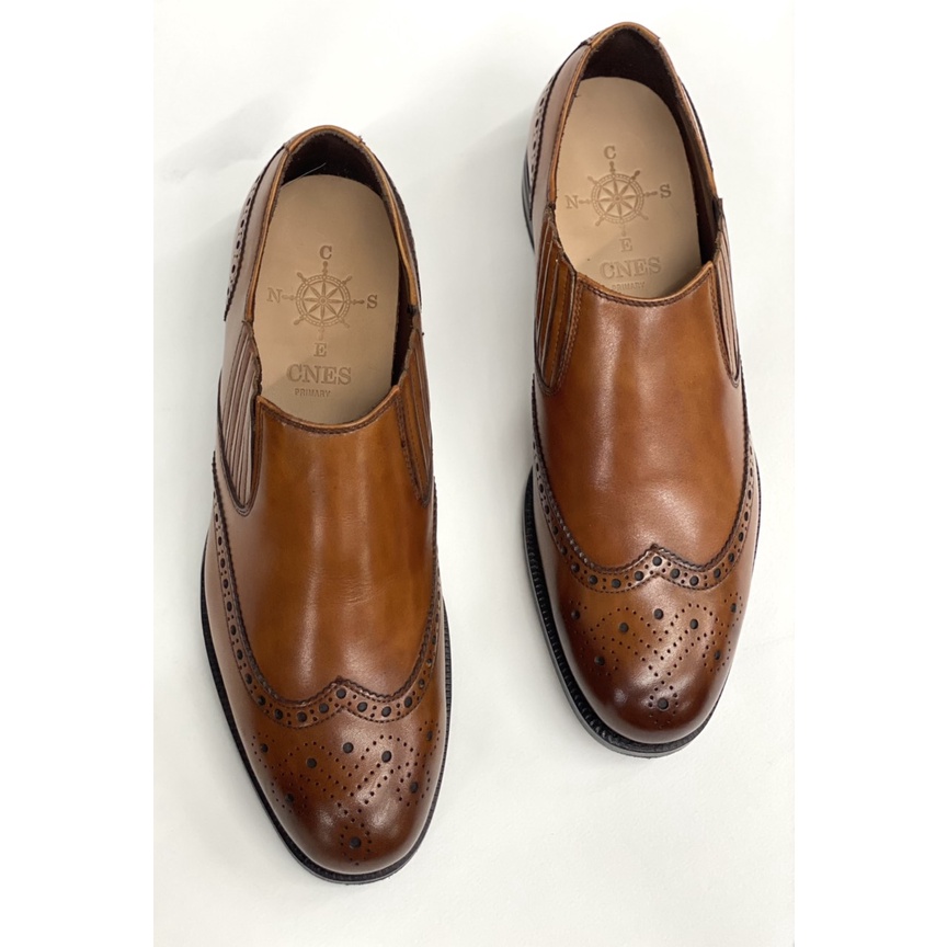 Giày tây nam da bê Loafer thủ công cao cấp JC 012 của thương hiệu CNES