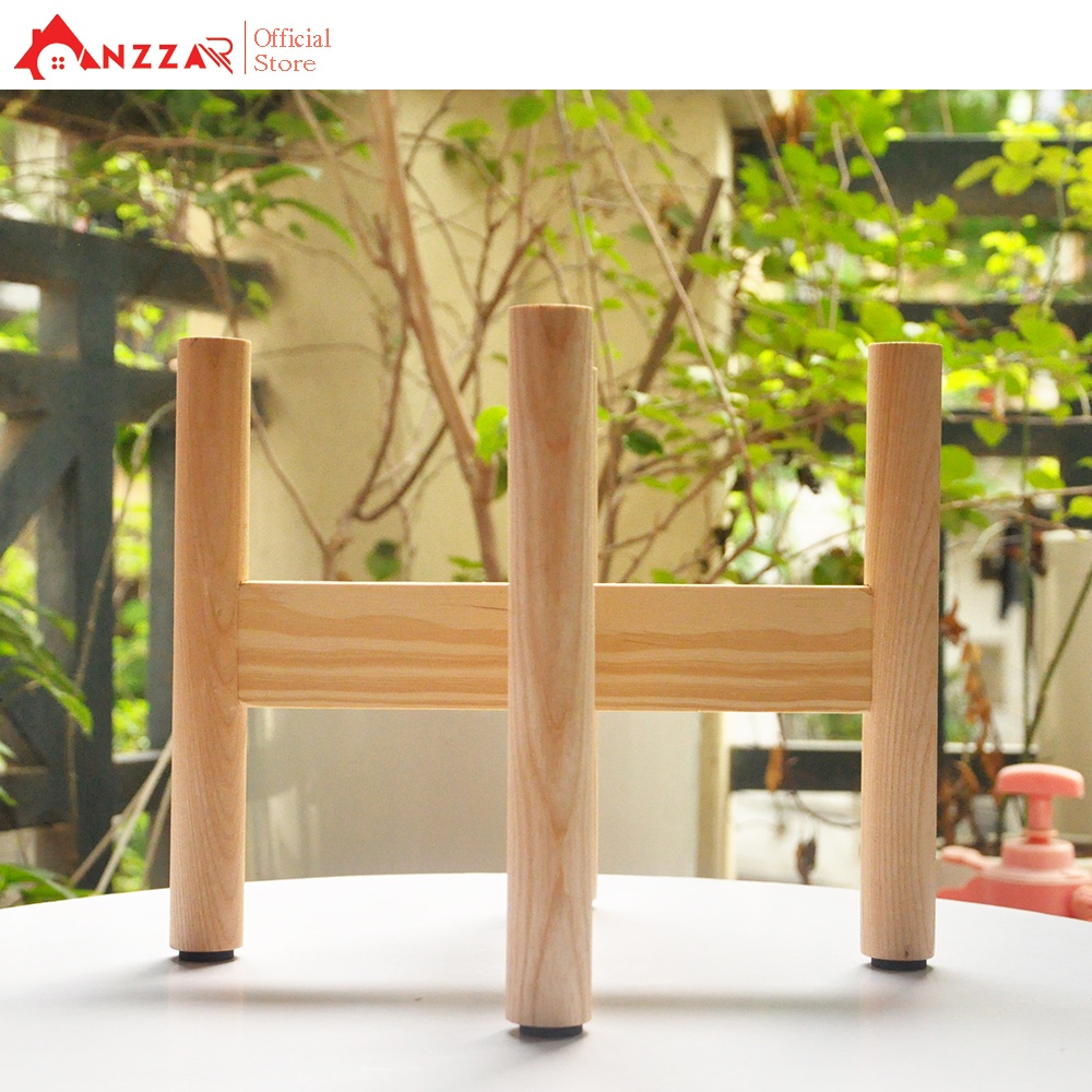 Đôn gỗ để cây cảnh trang trí trong nhà nhiều kích thước Anzzar DG01