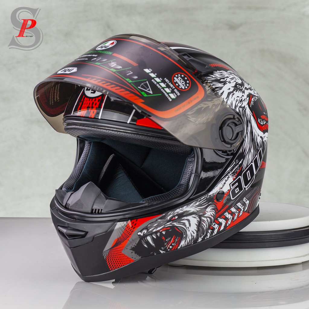 Mũ bảo hiểm AGU chính hãng nhiều màu tem