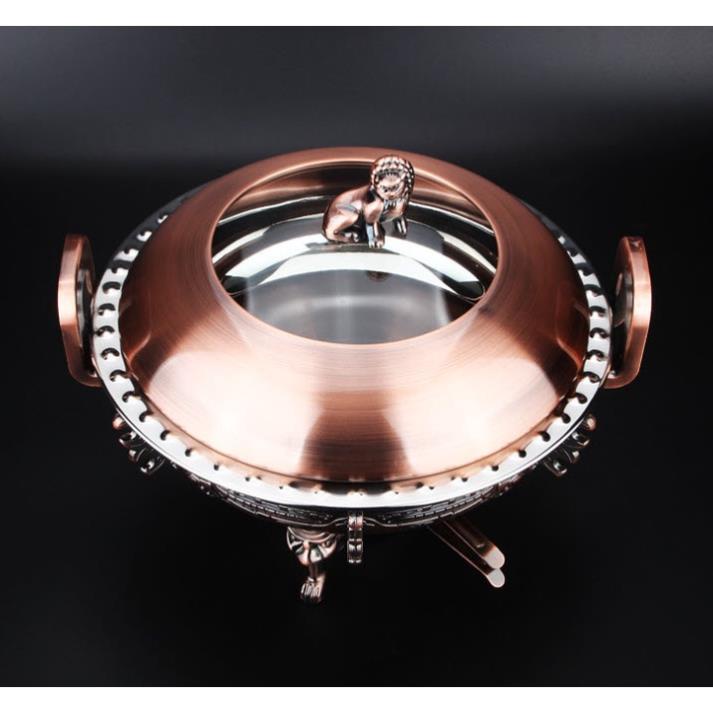 Bộ nồi lẩu inox cổ điển dùng cồn Zetai ZZD088