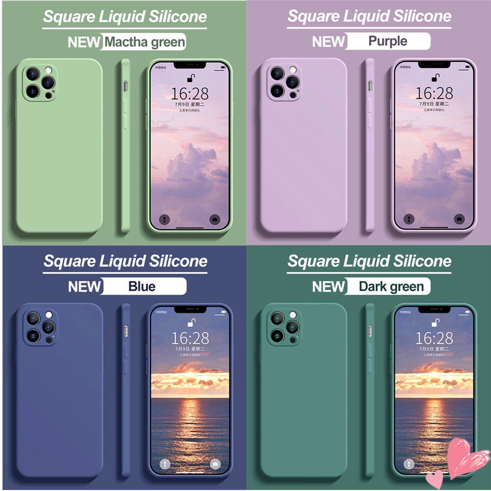 Ốp điện thoại silicon dẻo hình vuông chống sốc cho SAMSUNG GALAXY A72 A52S A52 A42 A32 A22 A125 A12 M42 M32 5G M22 M12 F12 4G
