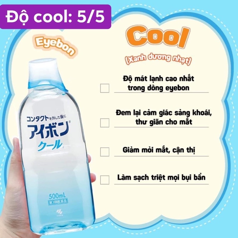 Nước rửa mắt Eyebon 500ml Kobayashi - JAPAN