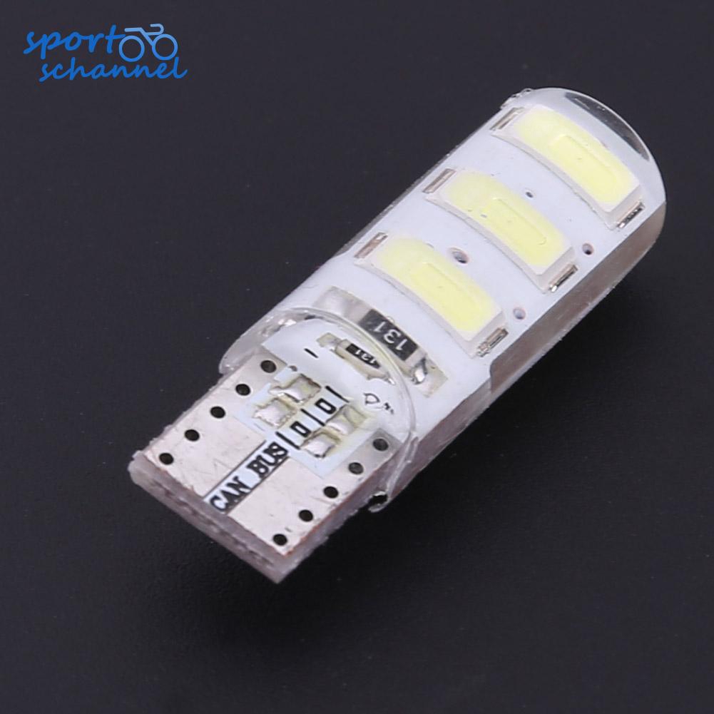 Bộ 10 bóng đèn nội thất xe T10 5630 W5W 6 MSD LED