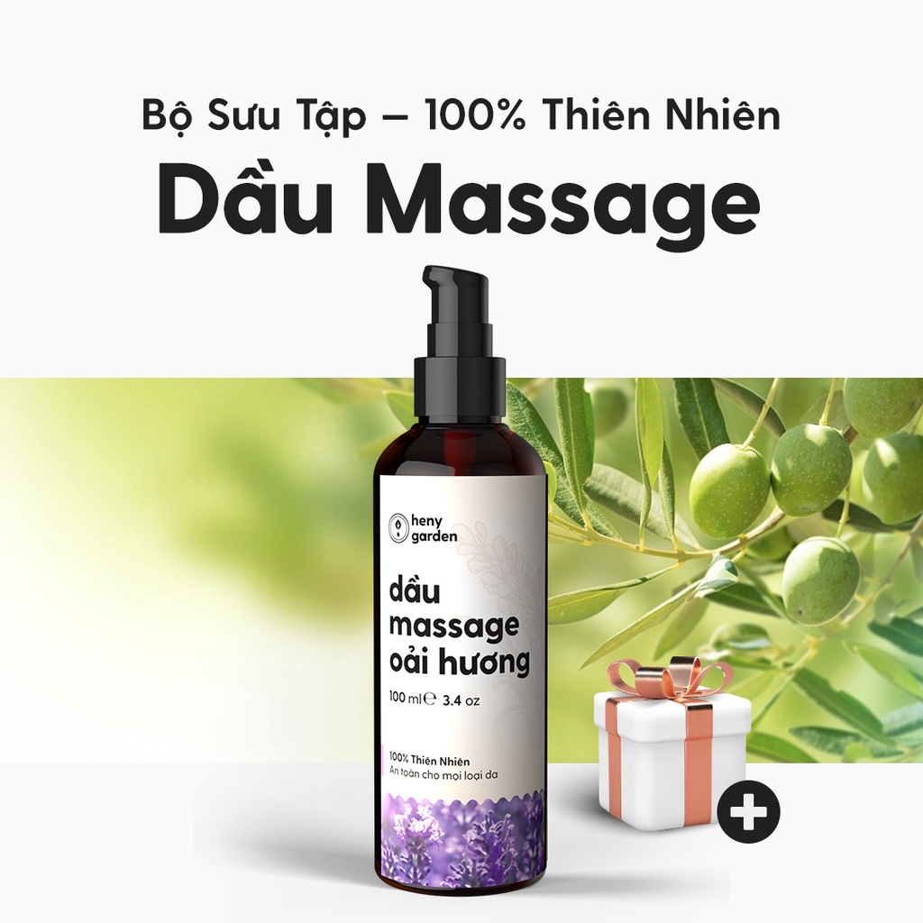Dầu Massage Body Thiên Nhiên 100mL Heny Garden