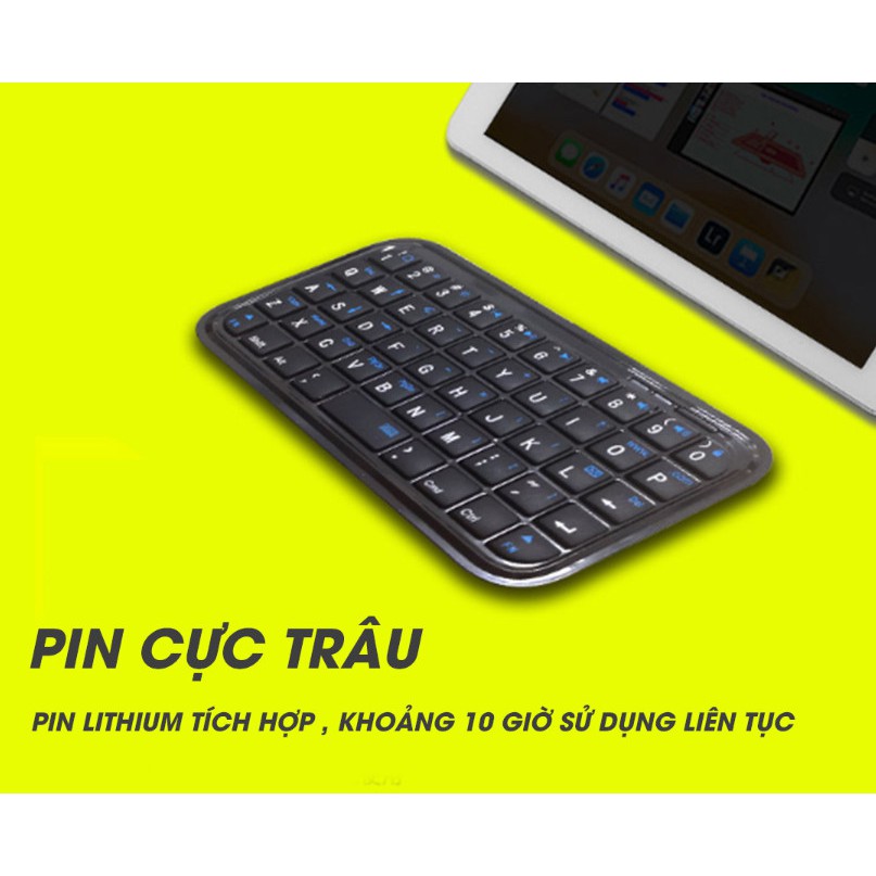 KEYBOARD POCKET BÀN PHÍM BLUETOOTH ALL-IN-1 [ Home and Garden ]