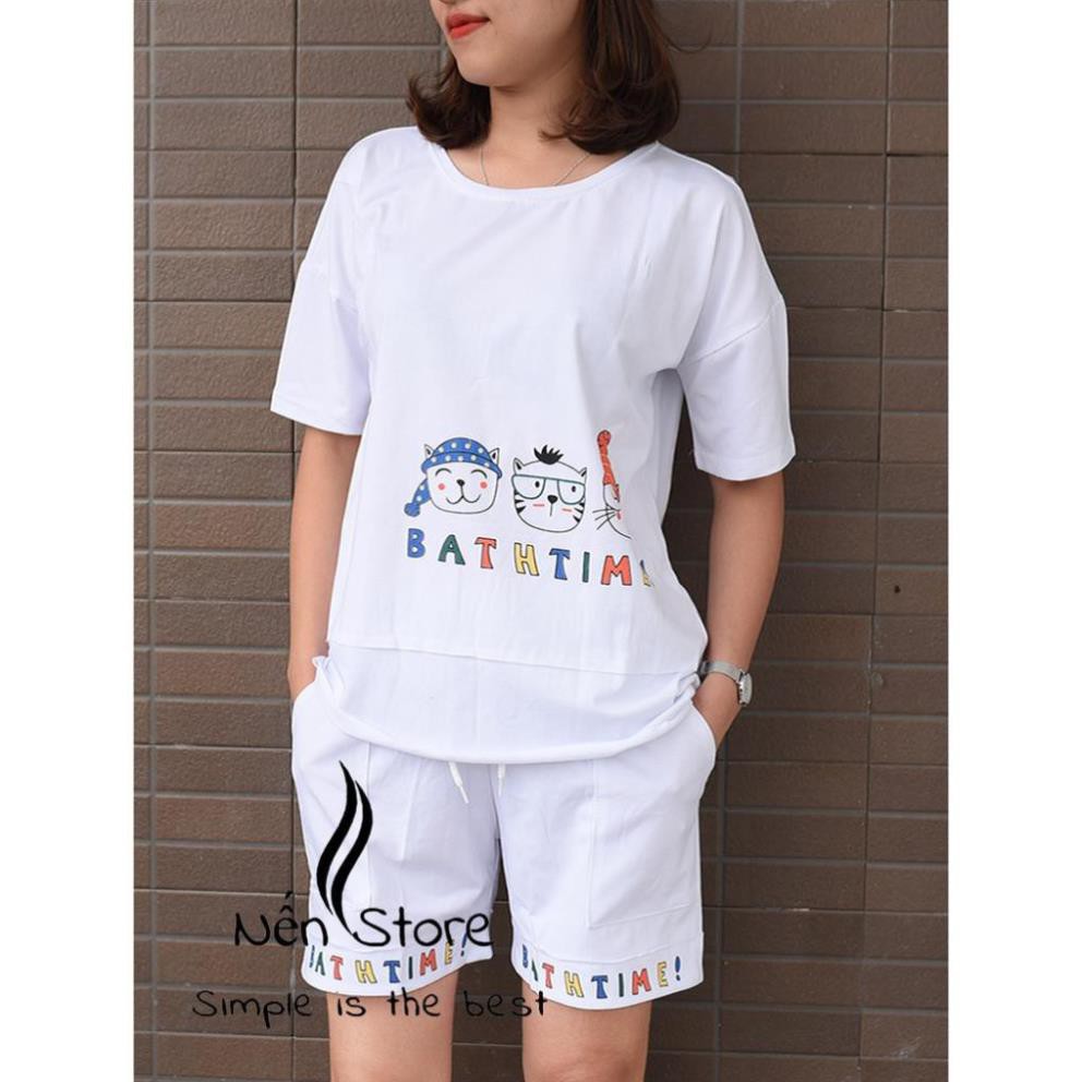 (NT) Set Đồ Nữ Hình Mèo Cotton Cao Cấp | BigBuy360 - bigbuy360.vn