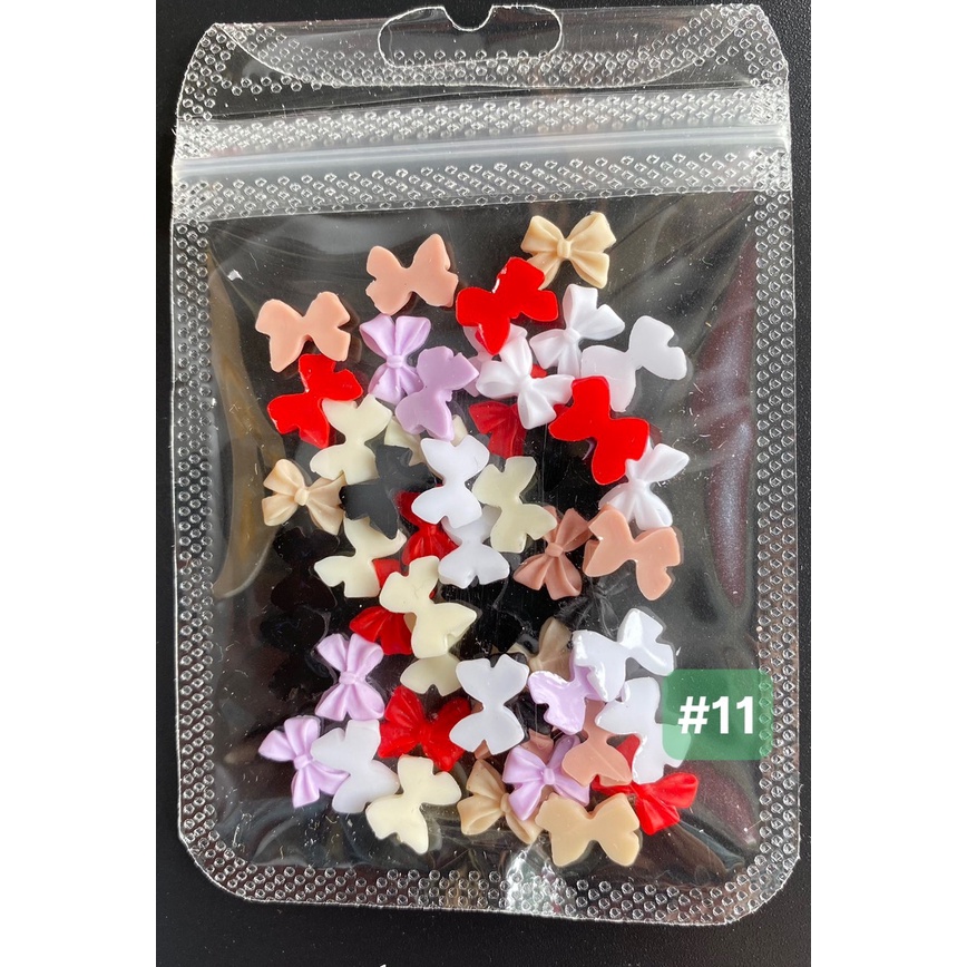 Phụ kiện trang trí nơ nail móng tay ( Lẻ 1 túi)