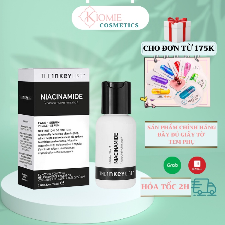 serum niacinamide tinh chất dưỡng ẩm kiềm nhờn The INKEY List Niacinamide B3
