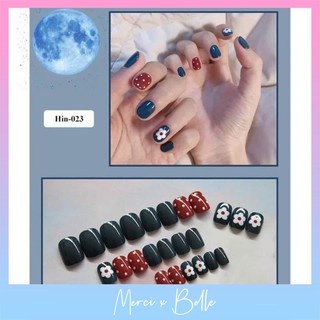 Set 24 móng tay giả họa tiết 3D độc đáo
