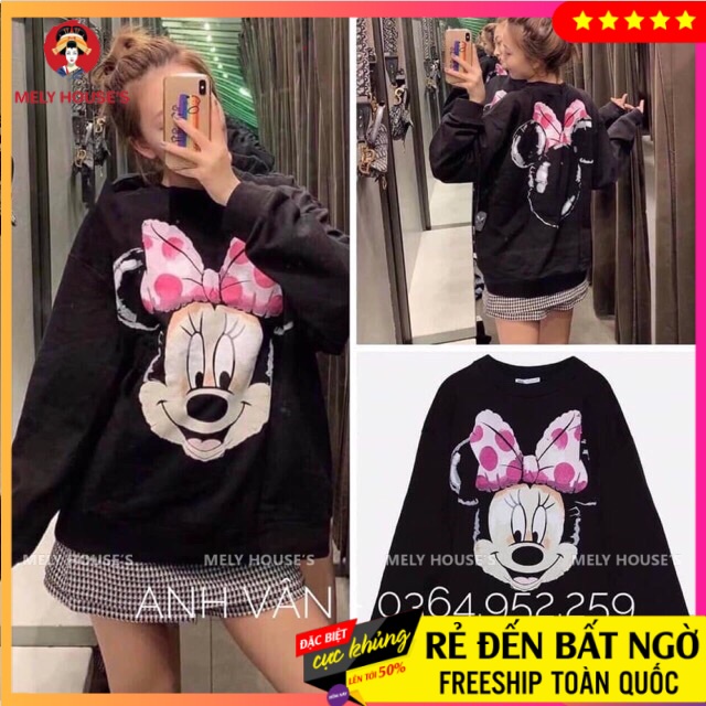 Áo Nỉ Hoodie hình MICKEY QV412