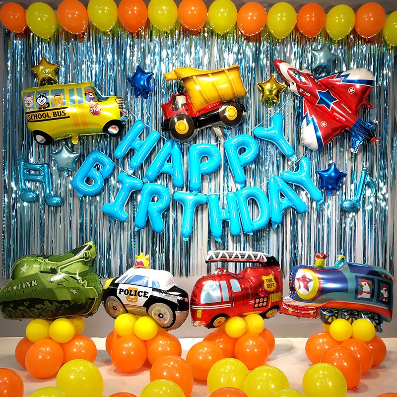 Set Bóng Trang Trí Sinh Nhật Chủ Đề Ô Tô 03